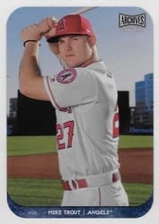 2018 Topps Archives Snapshots Base Mike Trout #AS-MT card