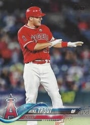 2018 Topps Base Set Mike Trout #300 card