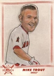 2018 Topps Big League Star Caricature Reproductions Mike Trout #SCR-MT card