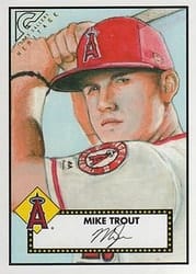 2018 Topps Gallery Heritage Mike Trout #H-35 card