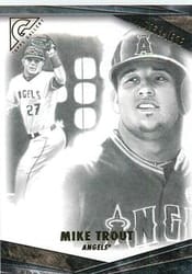 2018 Topps Gallery Masterpiece Mike Trout #M-10 card
