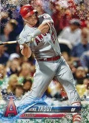 2018 Topps Holiday Base Set Mike Trout #HMW100 card