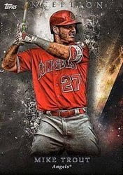 2018 Topps Inception Base Set Mike Trout #100 card