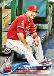 2018 Topps Opening Day Base Set Mike Trout #4b card