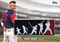 2018 Topps Players Weekend Logo Patches Mike Trout #PWP-MT card