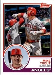 2018 Topps Update 1983 Topps Mike Trout #83-42 card