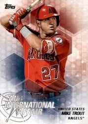 2018 Topps Update An International Affair Mike Trout #IA-43 card