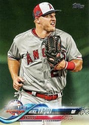 2018 Topps Update Base Set Mike Trout #US176 card