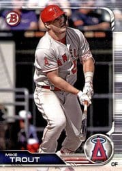 2019 Bowman Base Set Mike Trout #1 card