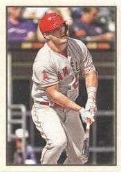 2019 Bowman Heritage Base Set Mike Trout #53VR-1 card