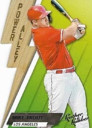 2019 Panini Leather & Lumber Power Alley Mike Trout #PA-13 card