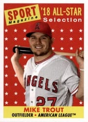 2019 Topps Archives Base Set Mike Trout #310 card