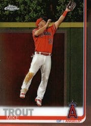 2019 Topps Chrome Base Set Mike Trout #200 card