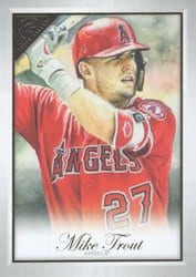 2019 Topps Gallery Base Set Mike Trout #105 card