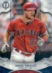 2019 Topps Tribute Base Set Mike Trout #1 card