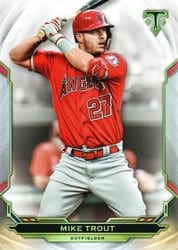 2019 Topps Triple Threads Base Set Mike Trout #73 card