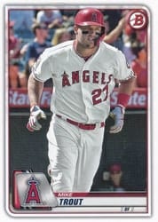 2020 Bowman Base Set Mike Trout #1 card