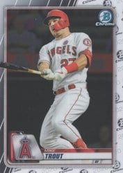 2020 Bowman Chrome Base Set Mike Trout #1 card