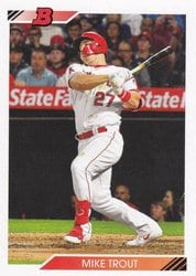 2020 Bowman Heritage Base Set Mike Trout #1 card
