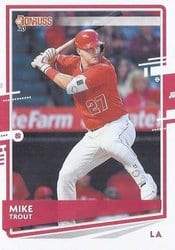 2020 Donruss Base Set Mike Trout #129 card