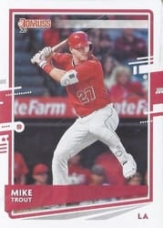 2020 Donruss Base Set Mike Trout #129b card