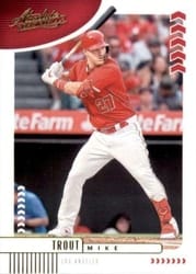 2020 Panini Absolute Base Set Mike Trout #98 card