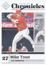 2020 Panini Chronicles Base Set Mike Trout #1 card