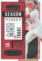 2020 Panini Contenders Base Set Mike Trout #94 card