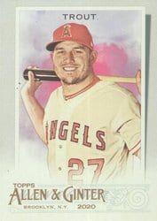 2020 Topps Allen & Ginter Base Set Mike Trout #85 card