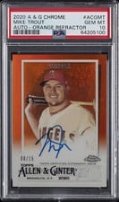 2020 Topps Allen & Ginter Chrome Autographs Mike Trout #ACG-MT card