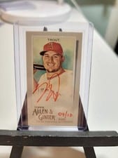 2020 Topps Allen & Ginter Mini Autographs Mike Trout Red Ink #MA-MT