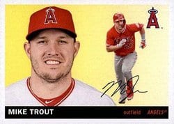 2020 Topps Archives Base Set Mike Trout #50 card