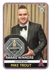 2020 Topps Big League Base Set Mike Trout #266 card