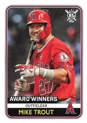 2020 Topps Big League Base Set Mike Trout #274 card