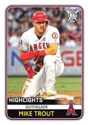 2020 Topps Big League Base Set Mike Trout #293 card