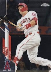 2020 Topps Chrome Base Set Mike Trout #1 card