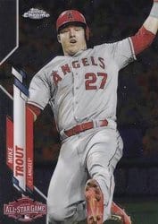 2020 Topps Chrome Update Base Set Mike Trout #U-69 card