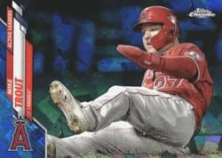 2020 Topps Chrome Update Sapphire Edition Base Set Mike Trout #U-119 card