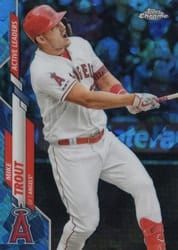 2020 Topps Chrome Update Sapphire Edition Base Set Mike Trout #U-243 card