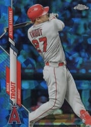 2020 Topps Chrome Update Sapphire Edition Base Set Mike Trout #U-292 card