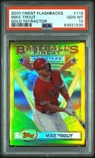 2020 Topps Finest Flashbacks Mike Trout #116 card