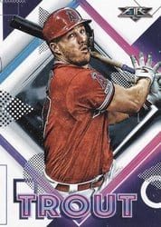 2020 Topps Fire Base Set Mike Trout #197 card