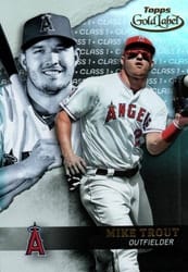2020 Topps Gold Label Base Set Mike Trout #1 card