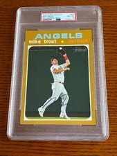 2020 Topps Heritage Mike Trout #466 card
