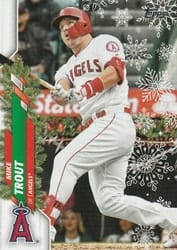 2020 Topps Holiday Base Set Mike Trout #HW123b card