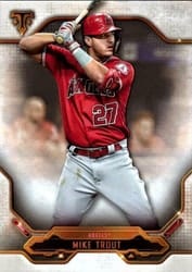 2020 Topps Triple Threads Base Set Mike Trout #1 card