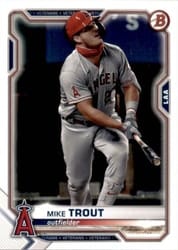 2021 Bowman Base Set Mike Trout #17 card