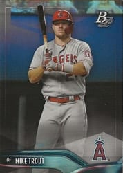 2021 Bowman Platinum Base Set Mike Trout #61b card