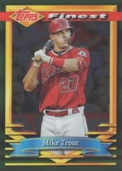 2021 Finest Flashbacks Base Set Mike Trout #36 card