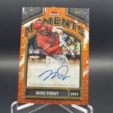 2021 Finest Moments Autographs Mike Trout #FMA-MT card